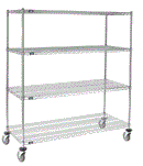 EXPRESS DETAIL CENTER LOADED DISPLAY METAL RACK WITH CASTERS
