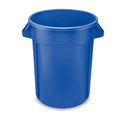 ROUND GARBAGE CONTAINER 32 GALLON BLUE