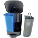 STEP-ON 2 STREAM CAN WASTE/RECYCLE 2/CS