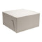 SBCB0185 9X9X5'' DL CAKE BOX CLAY WHITE 100/PK