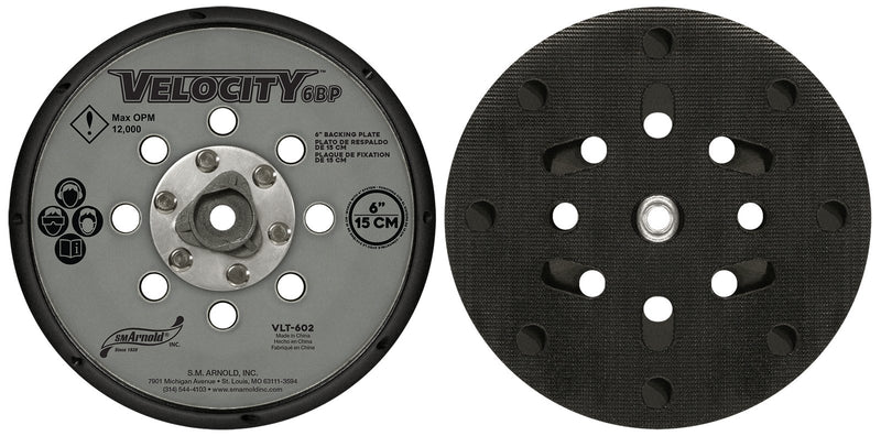 VLT-613 VELOCITY LT REPLACEMENT BACKING PLATE 6"
