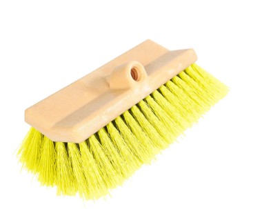 BROSSE A 2 NIVEAU JAUNE FIBRE RIGIDE GCP 3625