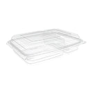 R-220D CONT CHARNIÈRE RPET CLAIR 2 COMP 9"X7"X2.40" 250/CS