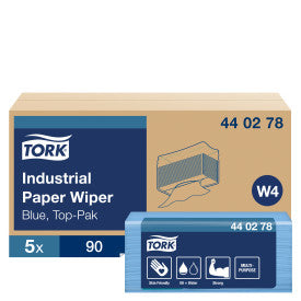 TORK CHIFFON EN PAPIER INDUS BLEU TOP-PAK W4 450/CS