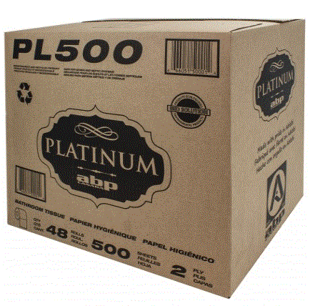 PLATINIUM BATH TISSUE 48 RL 2 PLY 500 SHEETS