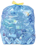 RECYCLABLE BAGS BLUE 42X48  (100/CS)