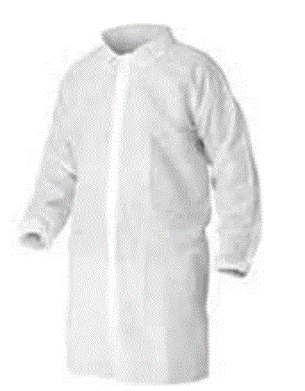HD POLYPROPYLENE LABCOAT WITH 4 SNAPS XLG (30/CS)