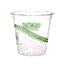 VERRE EN PLASTIQUE CLAIR ''GREENSTRIPE''  9 OZ  1000/CS