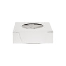 BOITE TARTE BLANCHE AVEC FENETRE 5X5X1.5 750/CS