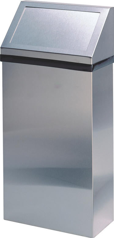 POUBELLE MURALE ACIER INOX  41 L SANS DOUBLURE