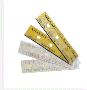 4'' FLEX SCRAPER BLADES (25 BLADES/DISPENSER)