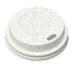 DOME LID WHITE 14HDL-W (100/PK)
