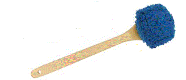 LONG HANDLE MED BLUE BRISTLE