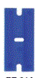 RZ-014 LAME EN PLASTIQUE BLEU 100/BTE