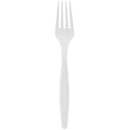 FOURCHETTE  BLANCHE 7'' LARGE COMPOSTABLE 1000/CS