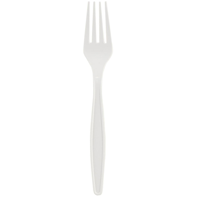 FOURCHETTE  BLANCHE 7'' LARGE COMPOSTABLE 1000/CS