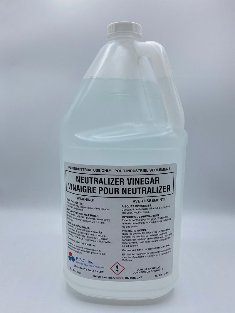 VINAIGRE BLANC INDUSTRIEL POUR NEUTRALISER 4L
