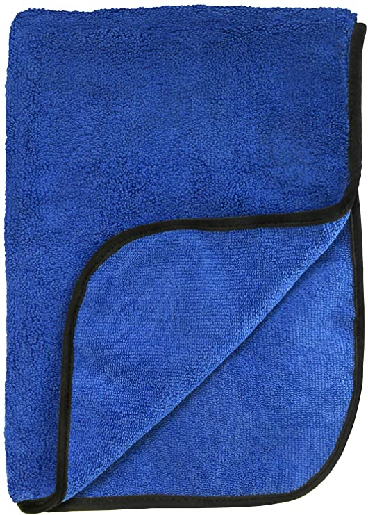 SERVIETTES MICROFIBRES SUPER ULTRA PLUSH BLEU FONCE (UNITE)