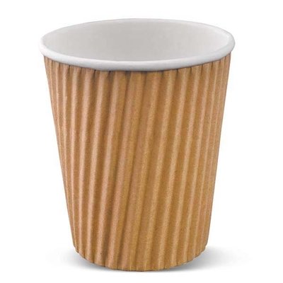 8 OZ RIPPLE-WRAP HOT CUP (1000) DETPAK