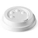 COUVERT DOME BLANC DETPAK POUR VERRE 8OZ(1M)