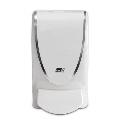 DEB WHITE FOAM SOAP DISPENSER CHR1LDS