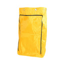 YELLOW VINYL REPLACEMENT BAG W/ ZIPPER 8 HOLES