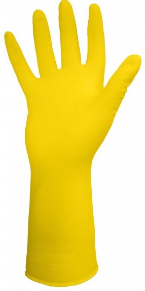 15-332-10 GANT LATEX  X-LARGE JAUNE 15 MIL.12/PK