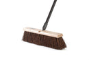 18"SIDE CLIPPED WOOD PUSH BROOM HEAD ROUGH W/54" METAL HANDL