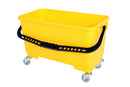 CHAUDIERE A VITRE RECTANGULAIRE SUR ROUE JAUNE (3621)