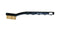 BRASS TOOTHBRUSH - PLASTIC HANDLE W/GRIPS (85-642)