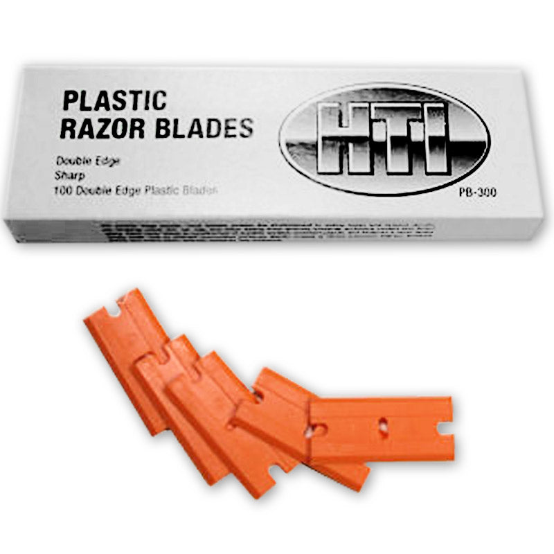 DOUBLE EDGE SHARP PLASTIC BLADES 100/SLEEVE