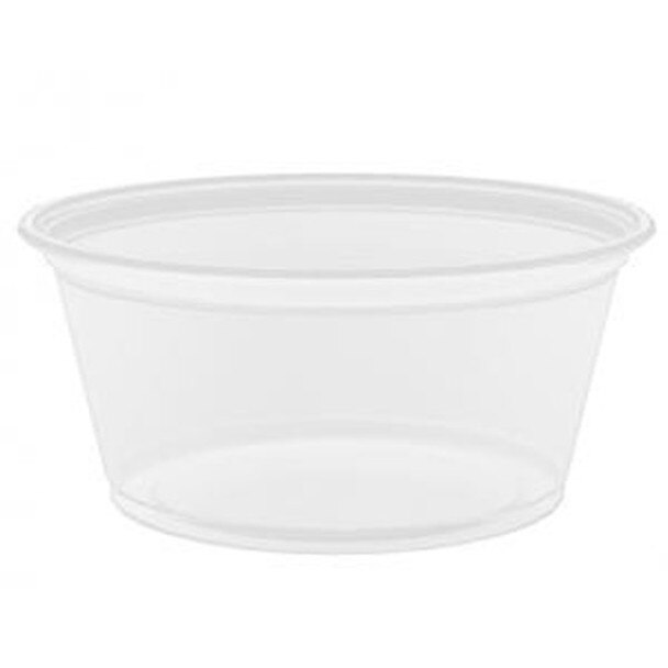 CLEAR PLASTIC COMPOSTABLE CONTAINER 2 OZ 2000/cs ( CF-7057)