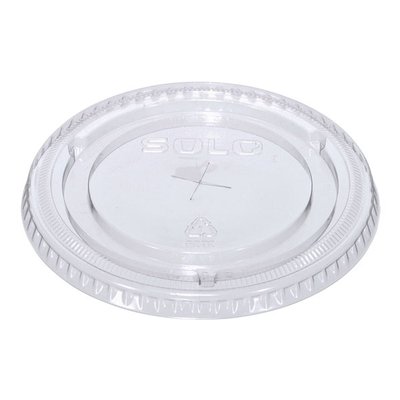 COUVERCLE PLAT EN PLATIQUE CLAIR TROUÉ POUR 16-24OZ 1000/CS