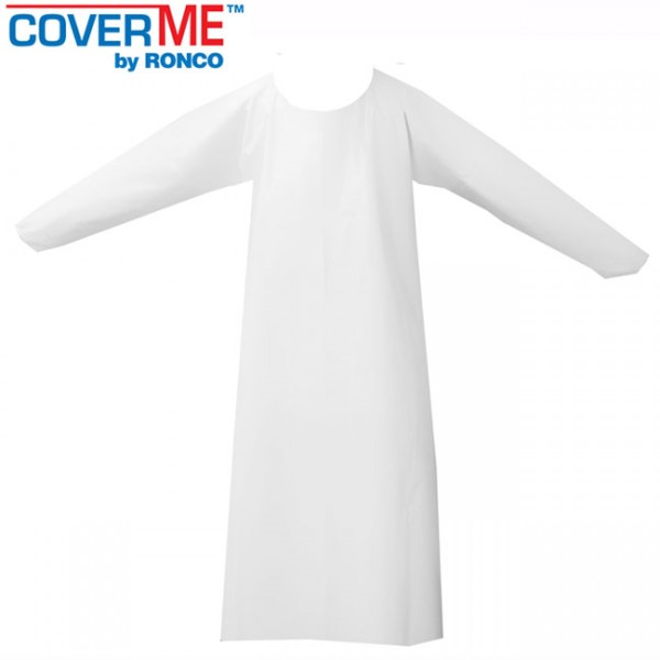 38-372B GOWN BLEU 35''X50'' POLYURETHANE  12/CS