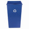 SQUARE WASTE RECYCLING BIN BLUE 50 G