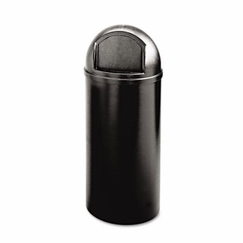 RUBBERMAID BLACK MARSHALL CONTAINER 25 GAL.