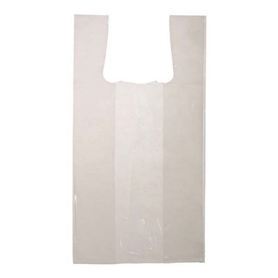 S1 PLASTIC T-SHIRT BAG WHITE 9X6X18 (1000)
