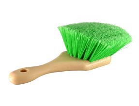 FLAGGED-TIP GREEN SHORT HANDLE POLYSTYRENE BRUSH