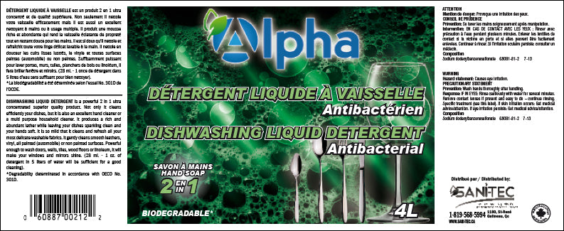 BIOLUXE GREEN DISH SOAP 10L