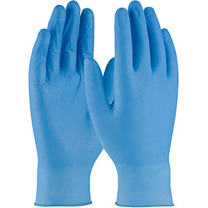 GANTS VINYLE/NITRILE BLEU PREMIUM XLARGE 100/BT