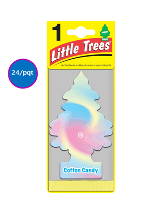 LITTLE TREES DÉSODORISANT COTTON CANDY 24/PQT